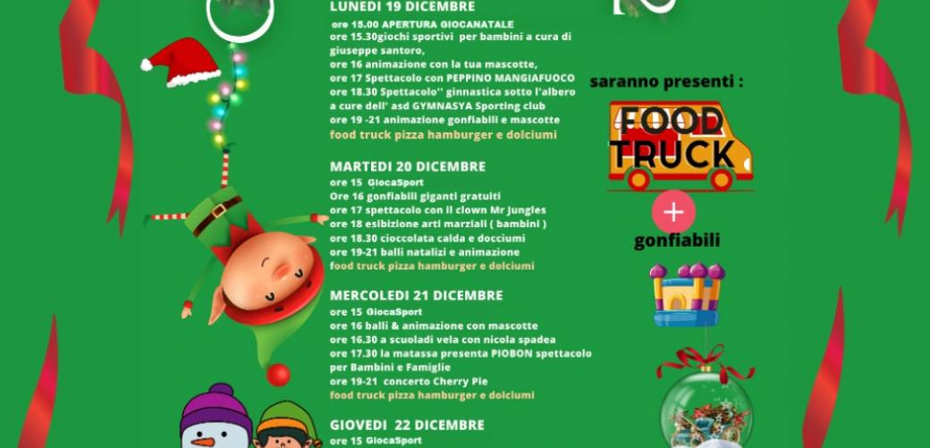 Gioca Natale 2022: dal 19 al 22 dicembre giochi e animazione alla tendo struttura di Gianola