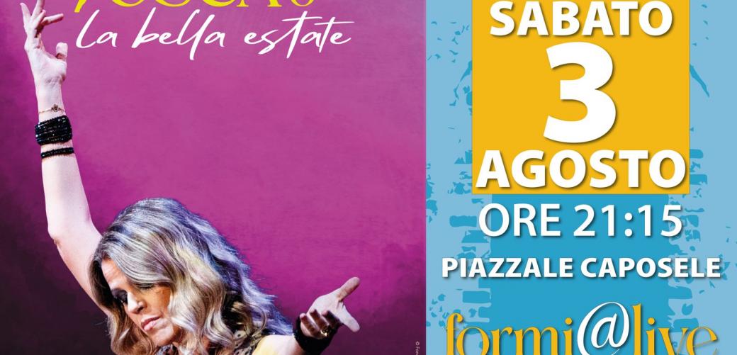 Prevendita a gonfie vele, il concerto di Tosca del 3 agosto si sposta nel piazzale Caposele